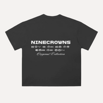NINECROWNS The Code Black T-Shirt Men&#39;s - Heavyweight Premium Cotton | Dark Streetwear