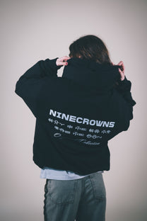 NINECROWNS The Code Hoodie Women&#39;s - Luxury Oversized Crown Graphic | Femme Collection