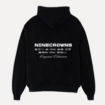 NINECROWNS The Code Hoodie Women&#39;s - Luxury Oversized Crown Graphic | Femme Collection