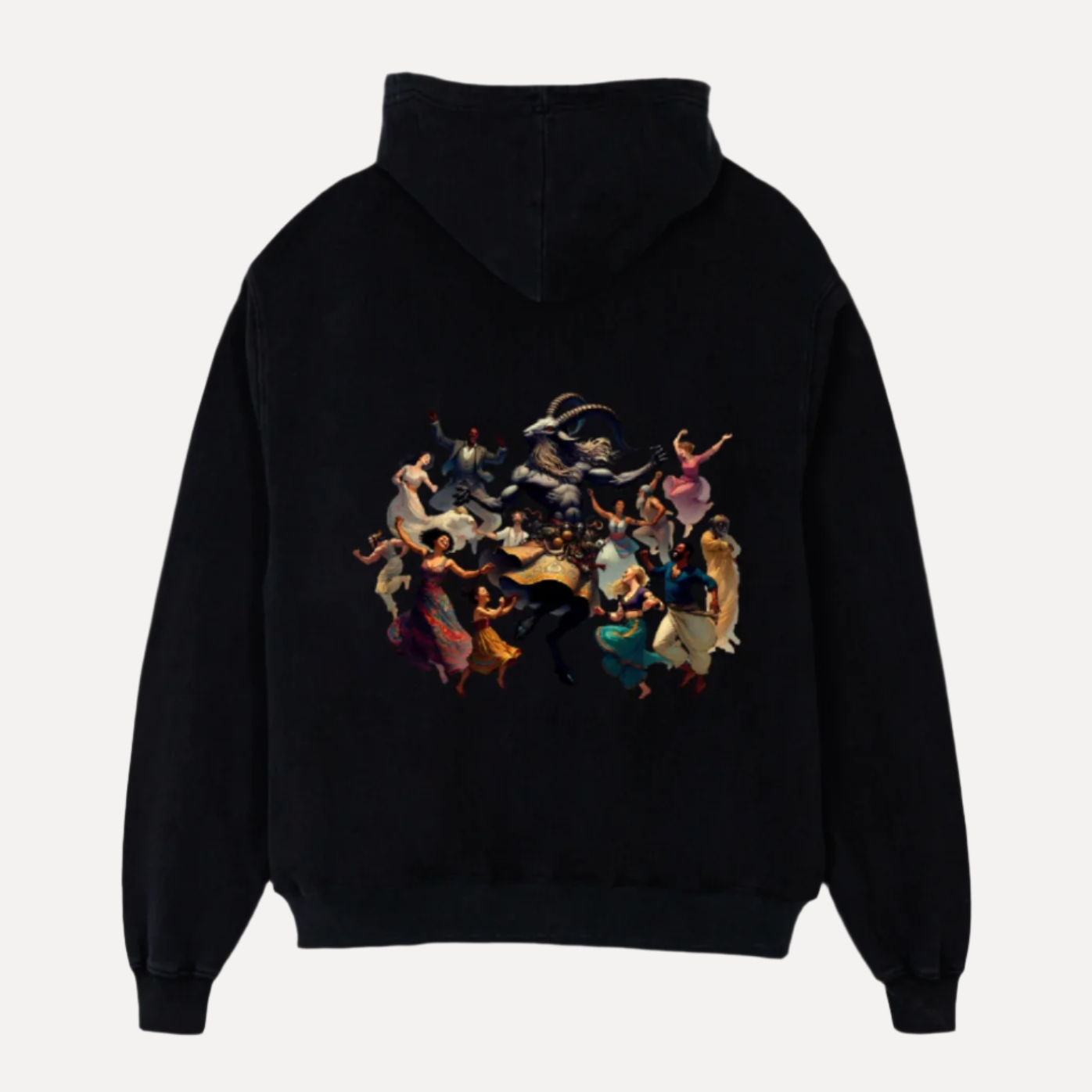 NINECROWNS Dance of the Damned Hoodie - Premium Oversized Dark Streetwear | Graphic Design