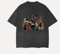 NINECROWNS Dance of the Damned T-Shirt - Vintage Wash Drop Shoulder Tee | Retro Style