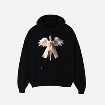Fallen Grace Luxury Hoodie - NINECROWNS Oversized Angel Graphic | Premium Streetwear