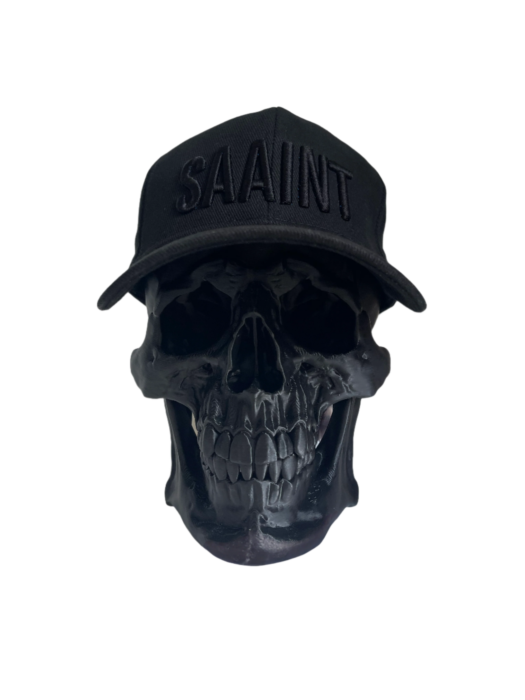 NINECROWNS SAAINT Black Testament Cap - Premium Streetwear Hat | Dark Luxury Headwear
