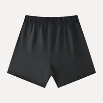 NINECROWNS Black Cotton Shorts - Heavyweight Loose Fit Streetwear | Premium Quality